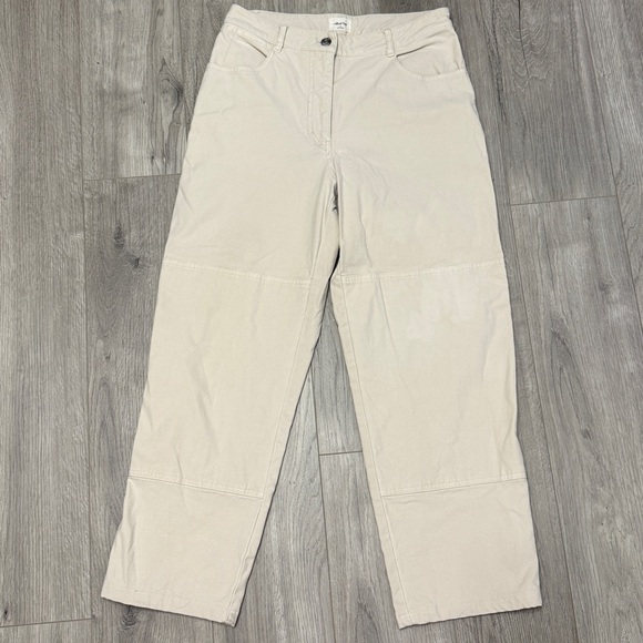 Wilfred Pants - Wilfred Slim Barrel Leg Cream Pants